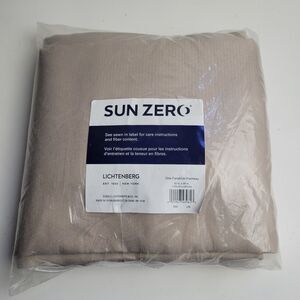 NEW No. Sun Zero Grommet Single Curtain Panel Color Linen 52 x 95 #BT1